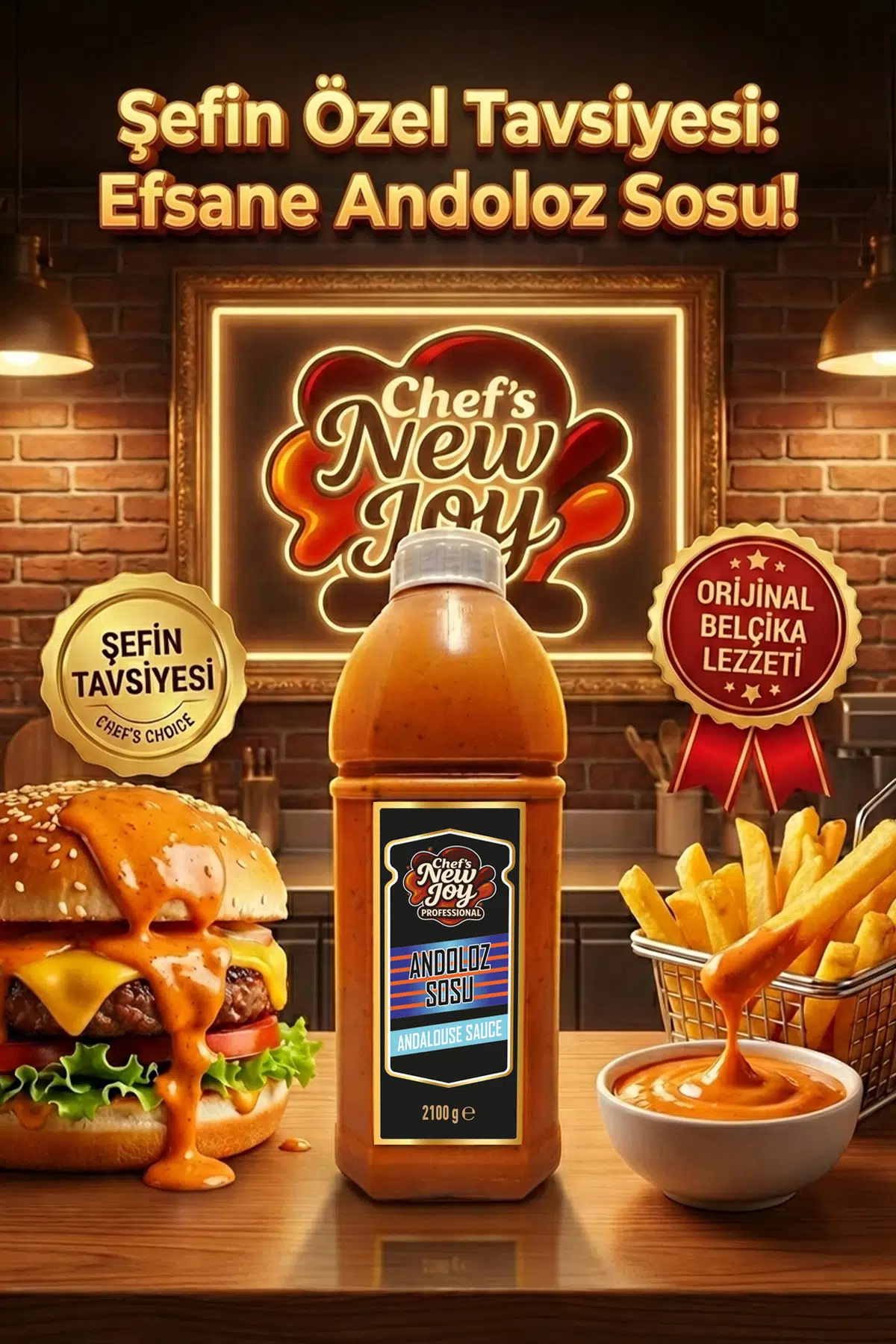 Andoloz Sosu (Endülüs) 2100 gr Sauce Andalouse