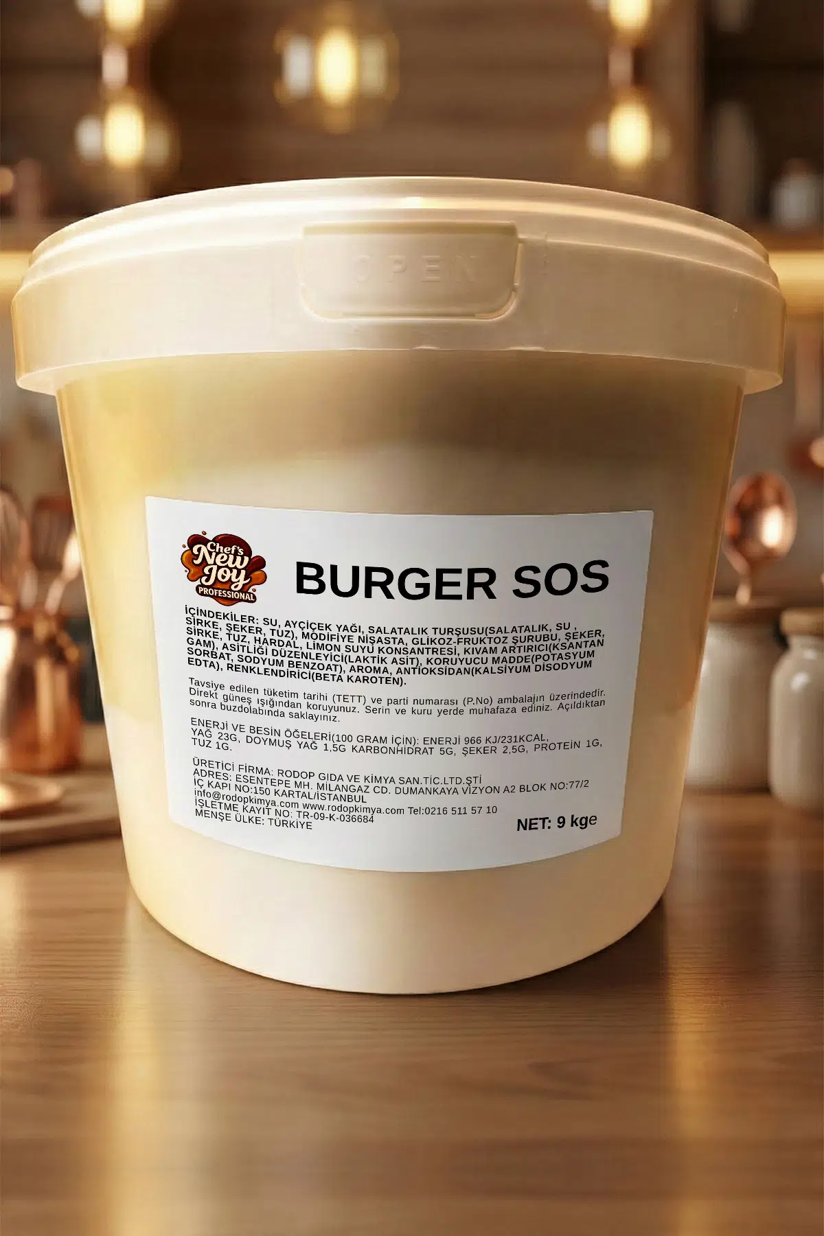 Burger Sos 9 kg Sıvı Sos