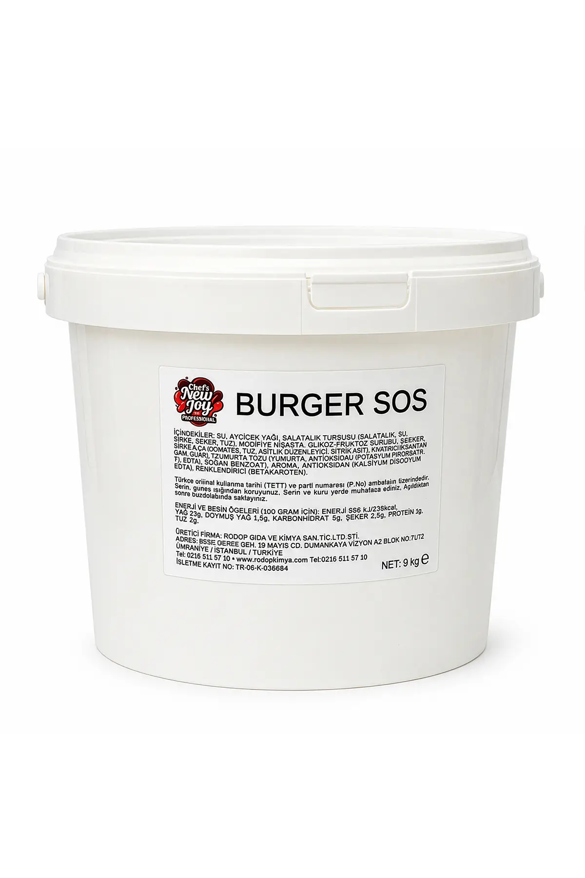 Burger Sos 9 kg Sıvı Sos