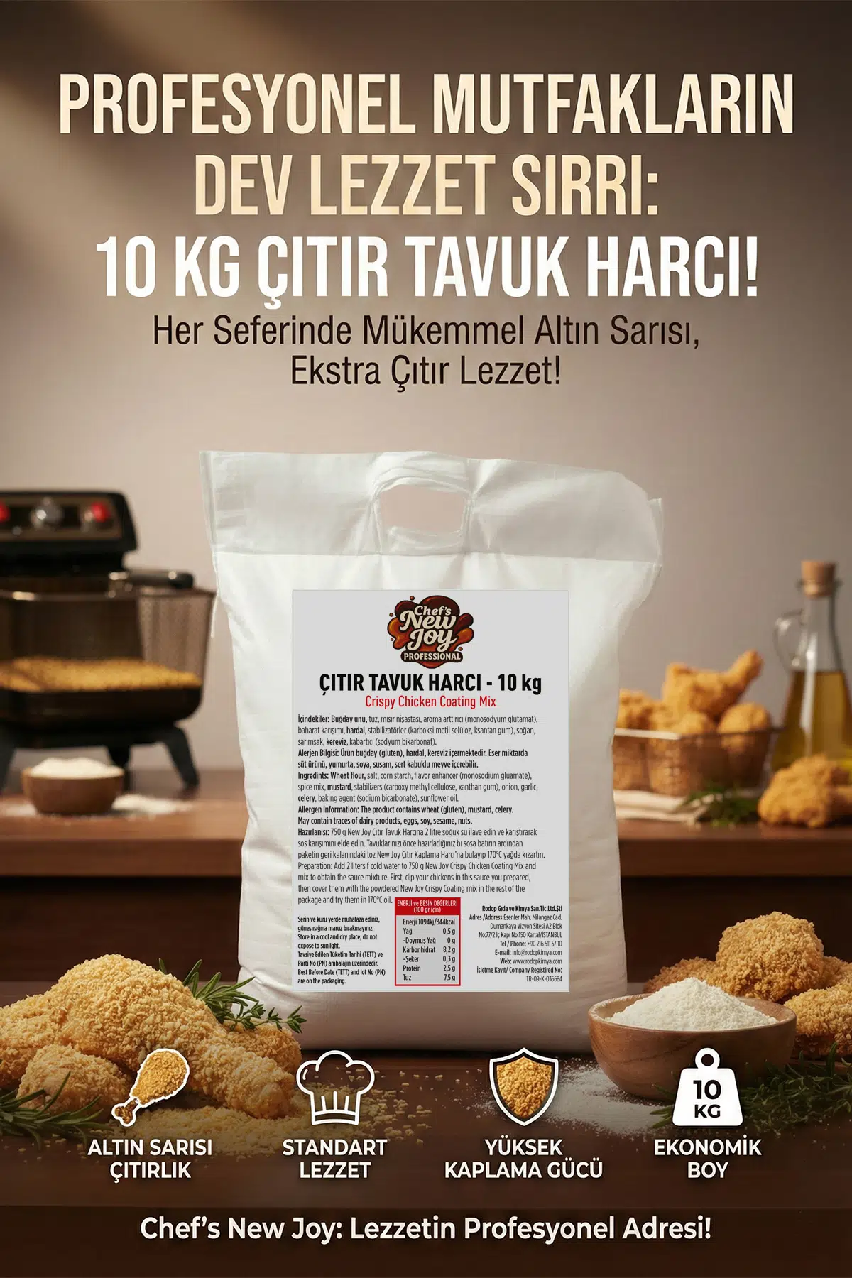 Çıtır Tavuk Harcı 10 kg Pane Harcı