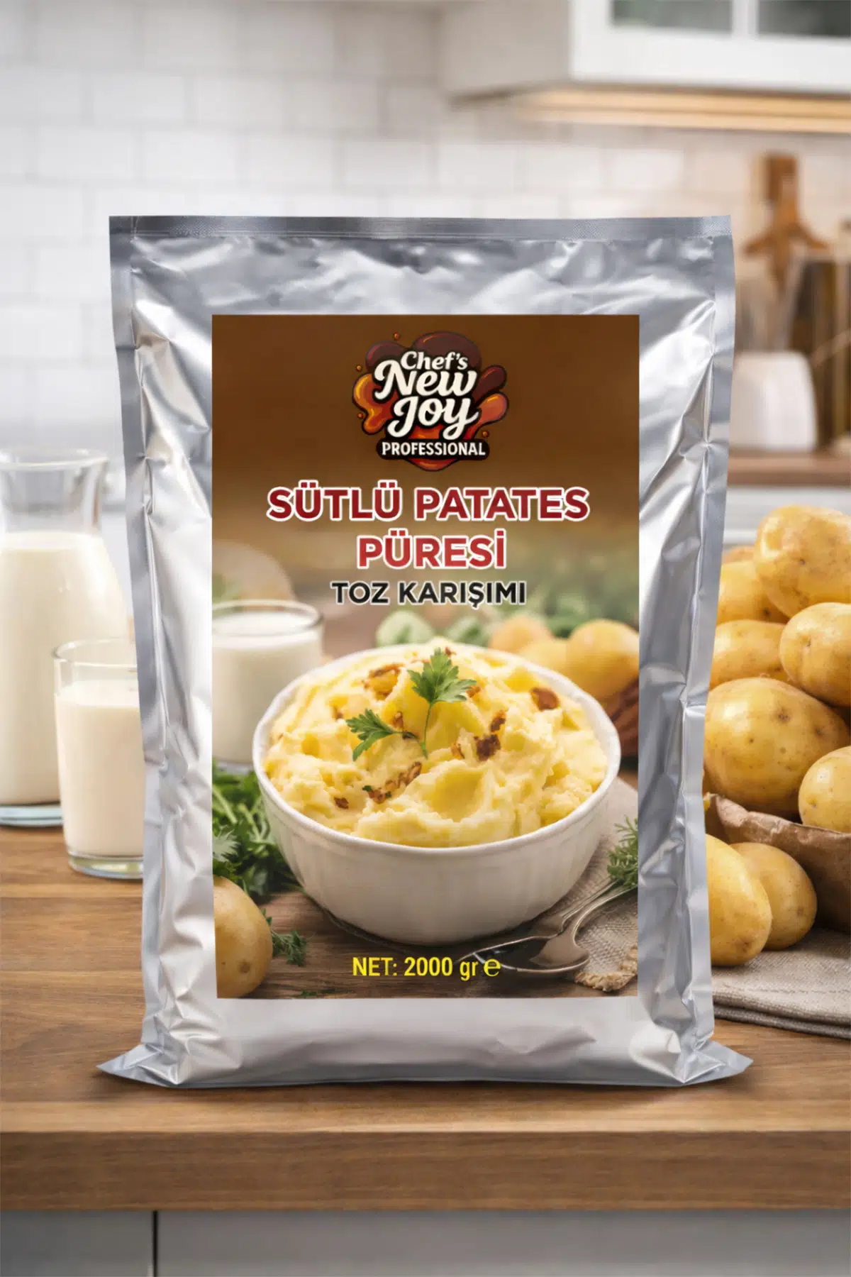 Patates Püresi Sütlü 2000 gr Mashed Potatoes