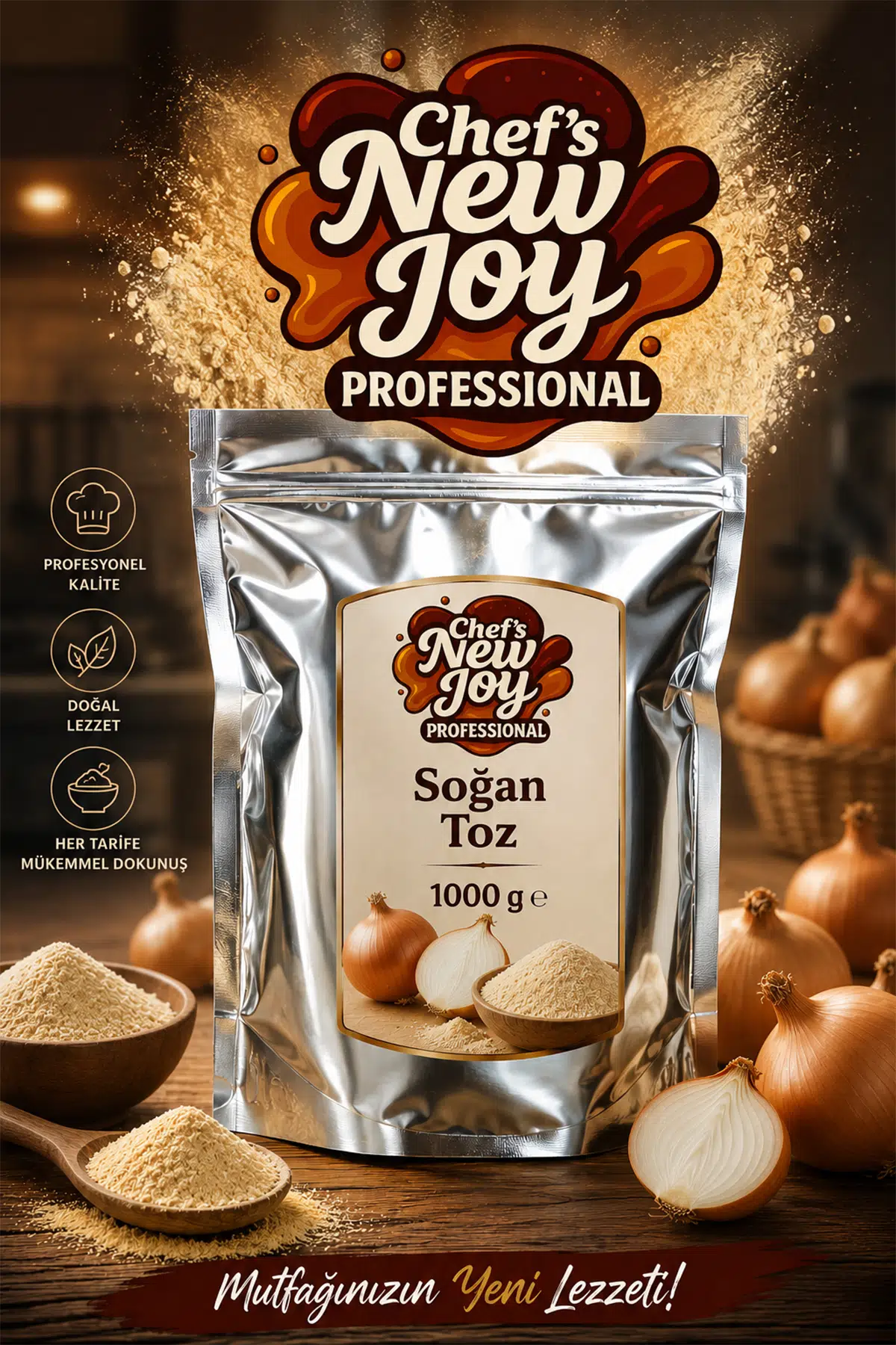 Soğan Toz 1000 gr Onion Powder