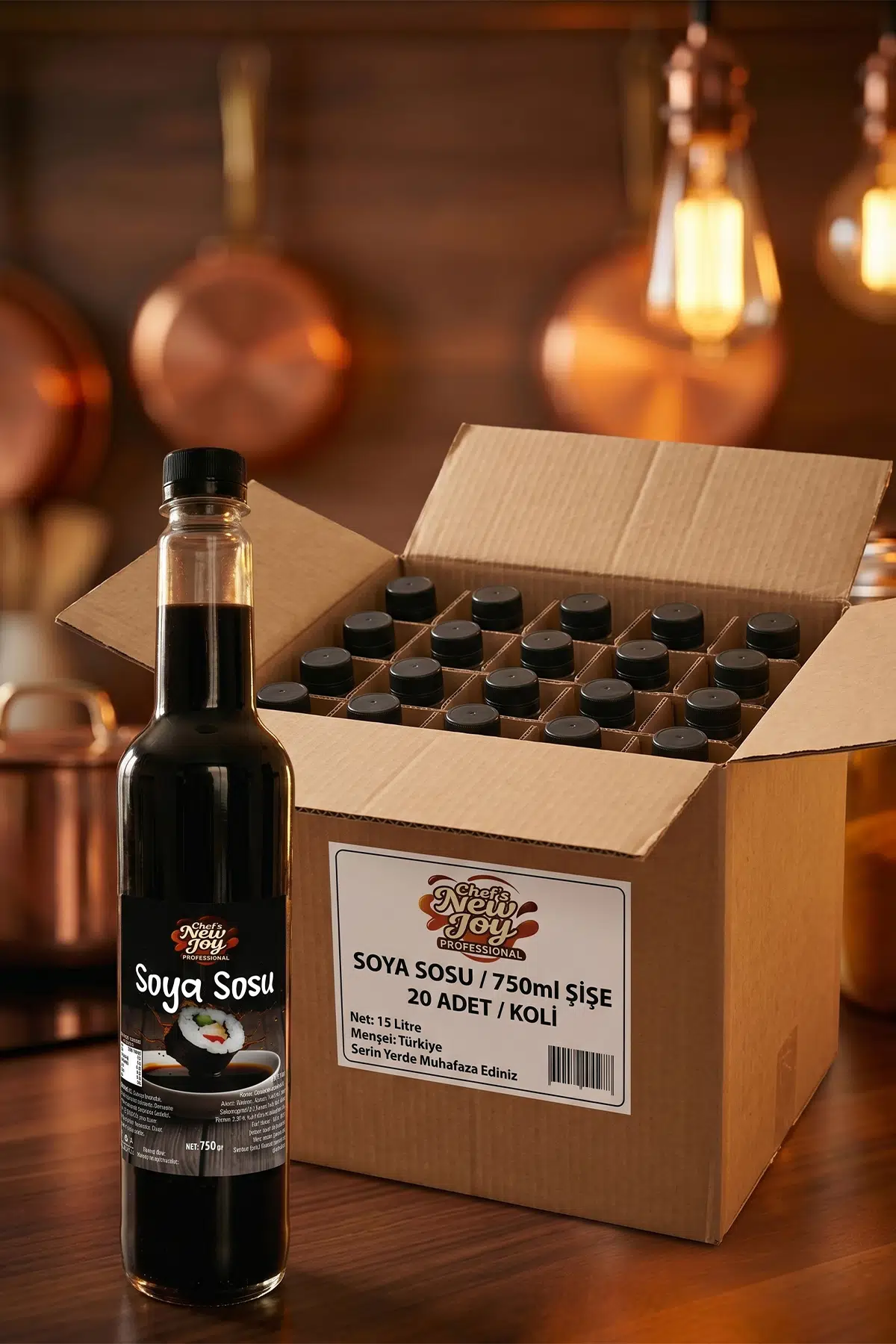 Soya Sosu 750 ML x 20 Adet - 1 Koli (Koli Bazlı Avantaj Paketi)