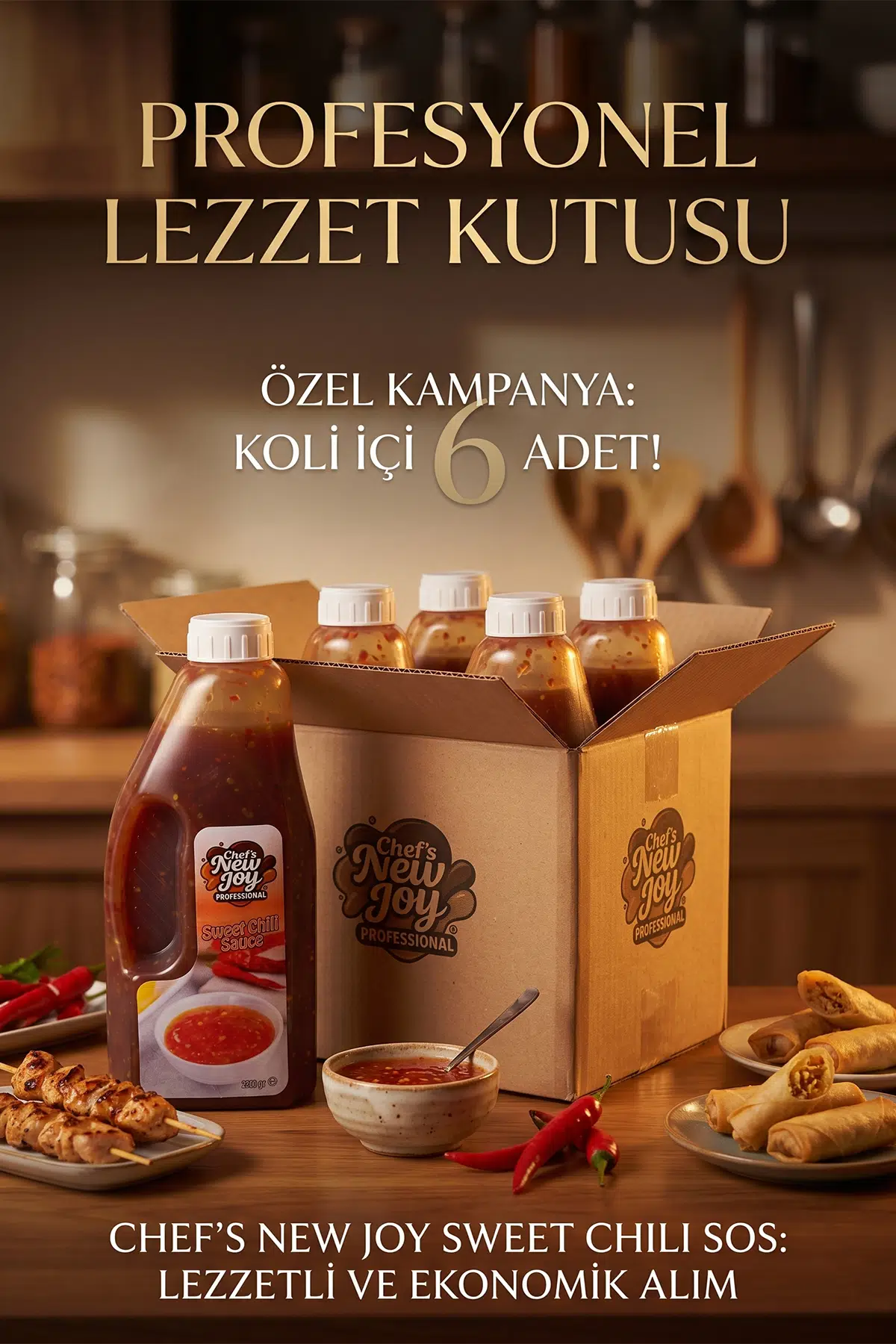 Sweet Chili Sosu 2480 G x 6 Adet - 1 Koli (Koli Bazlı Avantaj Paketi)