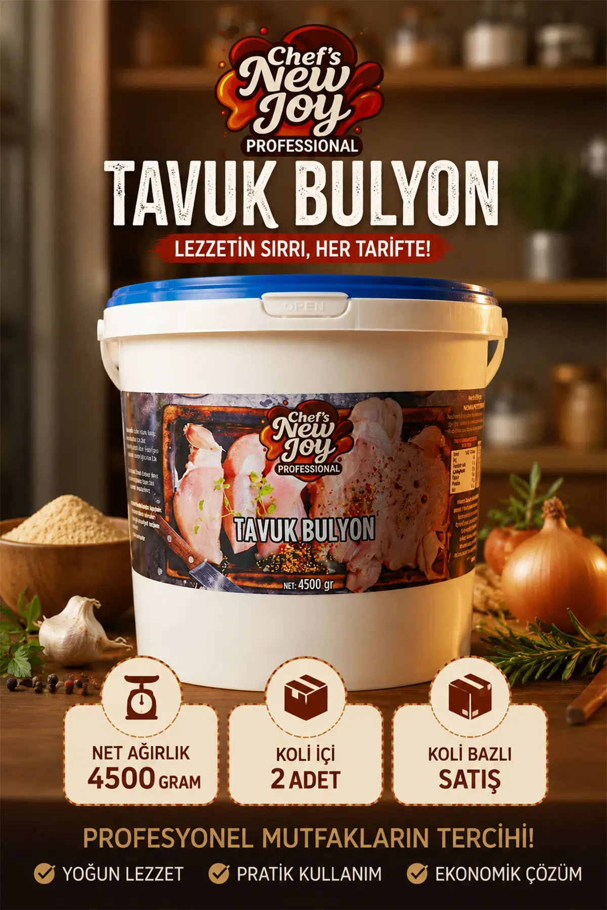 Tavuk Bulyon 4500 G X 2 Adet - 1 Koli (Koli Bazlı Avantaj Paketi)