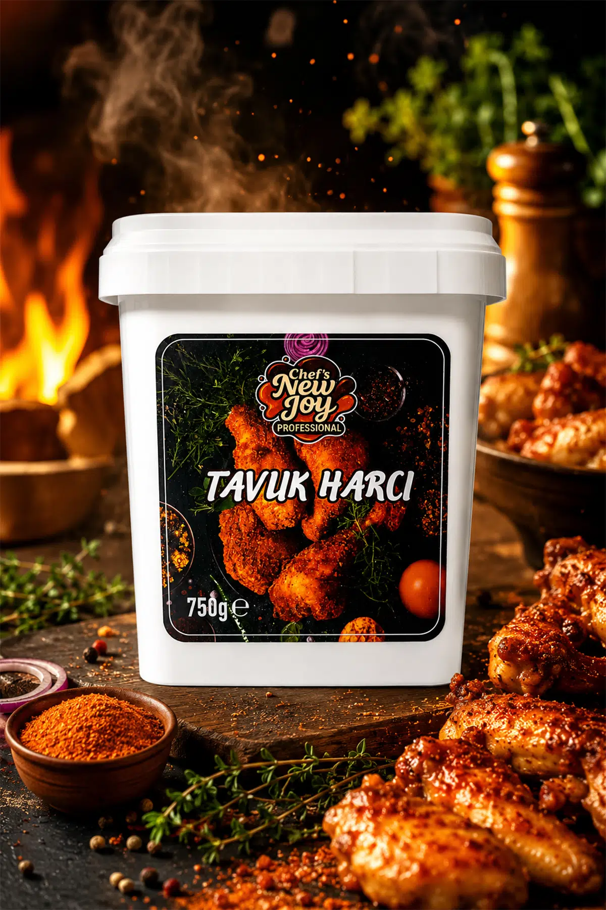 Fırında Tavuk Harcı 750 gr - Koruyucusuz, Pankolu Özel Baharat Karışımı